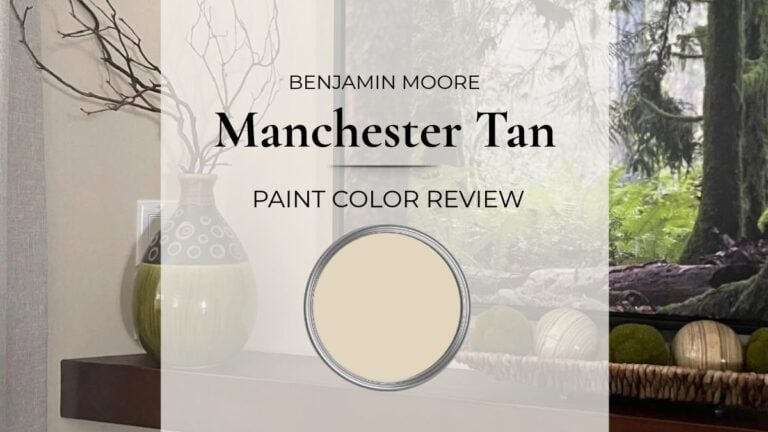 Benjamin Moore Manchester Tan paint color review with real home images and lighting