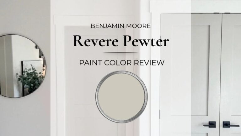 Benjamin Moore REvere Pewter in real homes with lighting and exposure