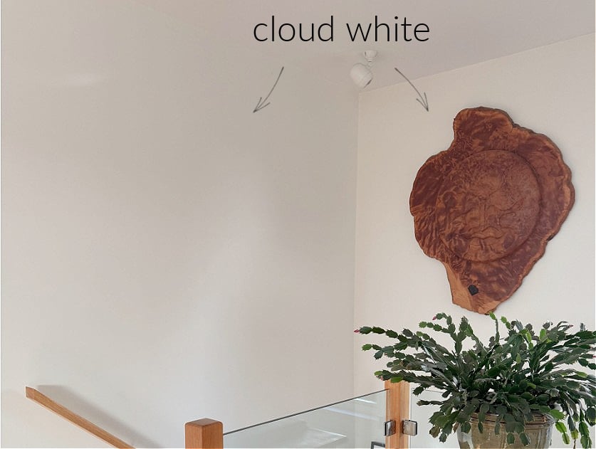 Benjamin Moore Cloud white question, why does it look different on each wall and change throughout the day (1)