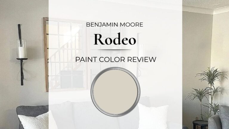Benjamin Moore Rodeo paint color review with best uses, real home images, and undertones