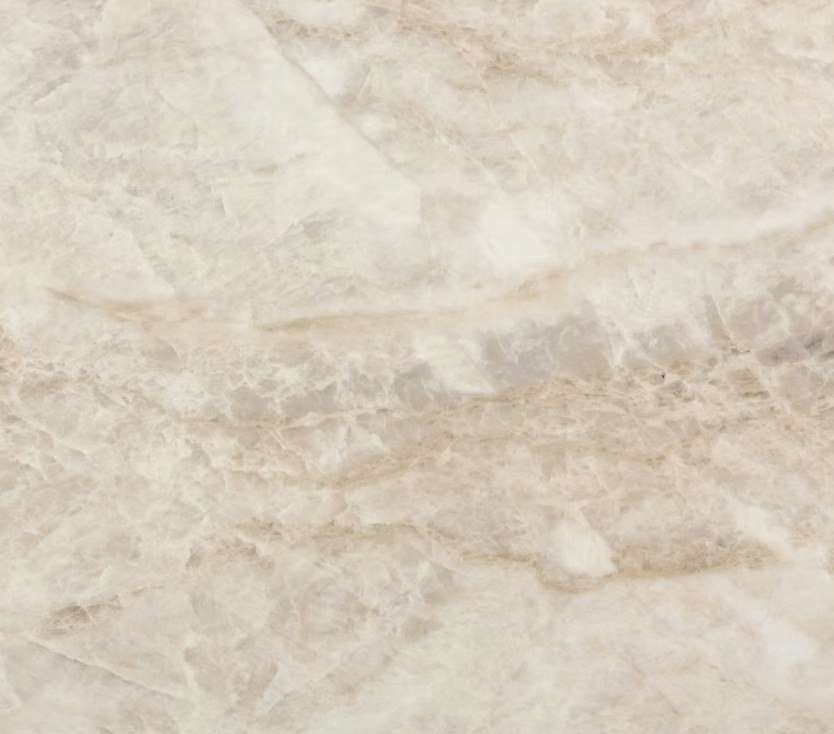 Arga Stonika porcelain countertop, looks like Taj Mahal