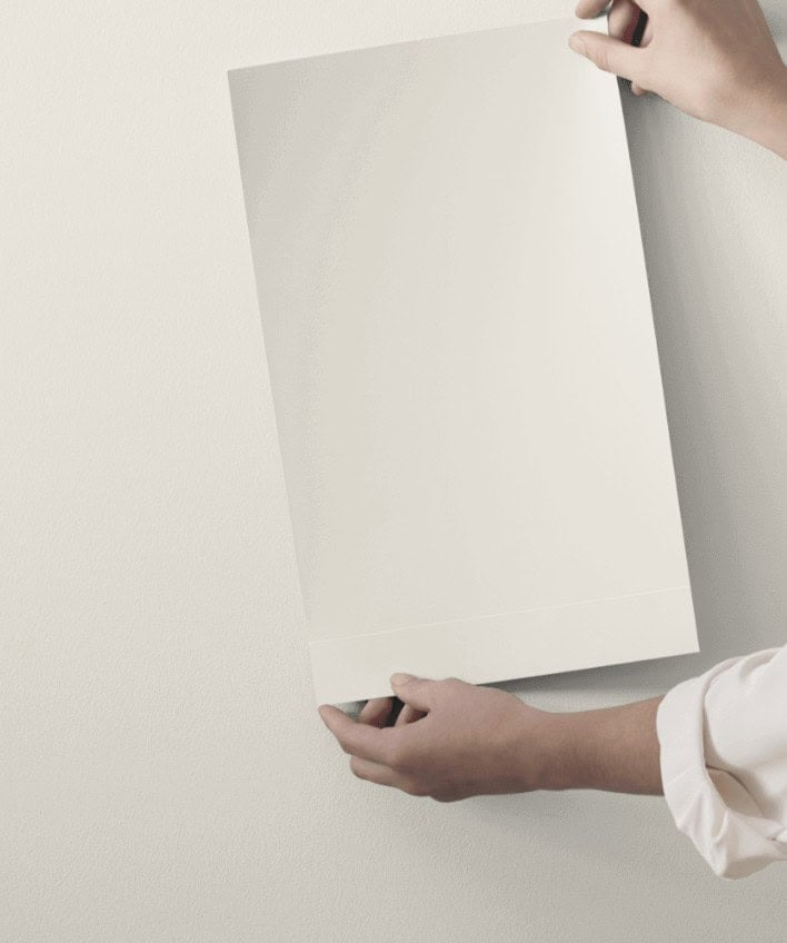 Samplize peel and stick of sherwin williams mortar