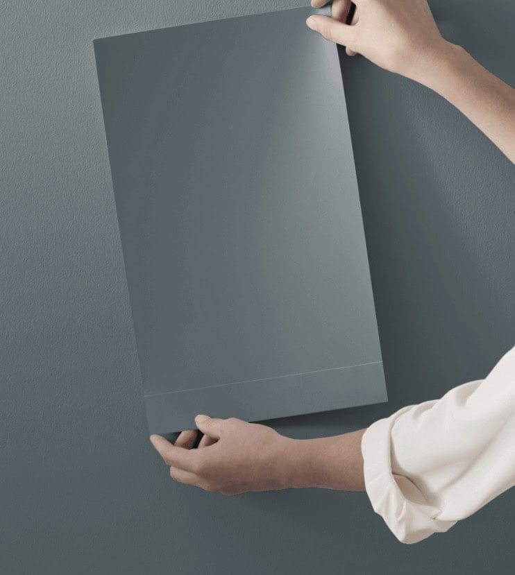 Sherwin Williams Grays Harbor, samplize peel and stick