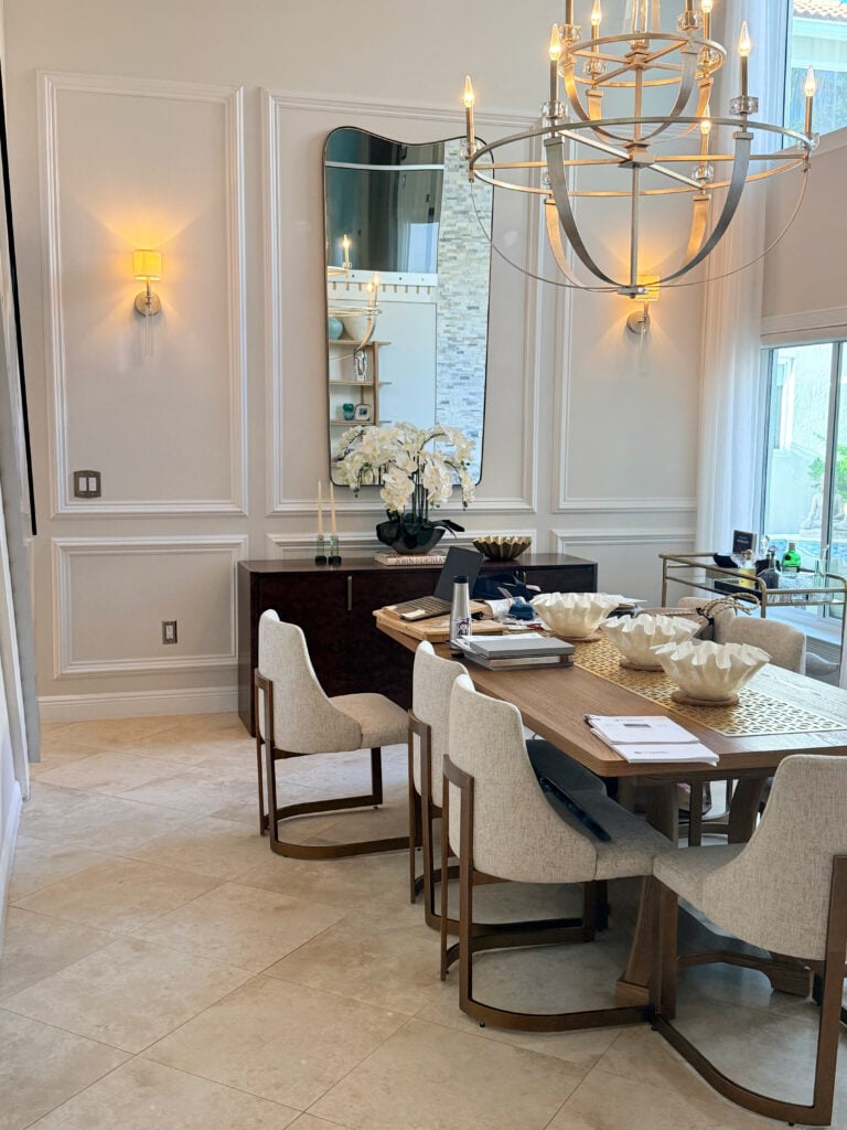 North facing dining room exposure w