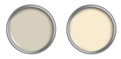 Benjamin Moore Natural Cream compared to Gentle Cream