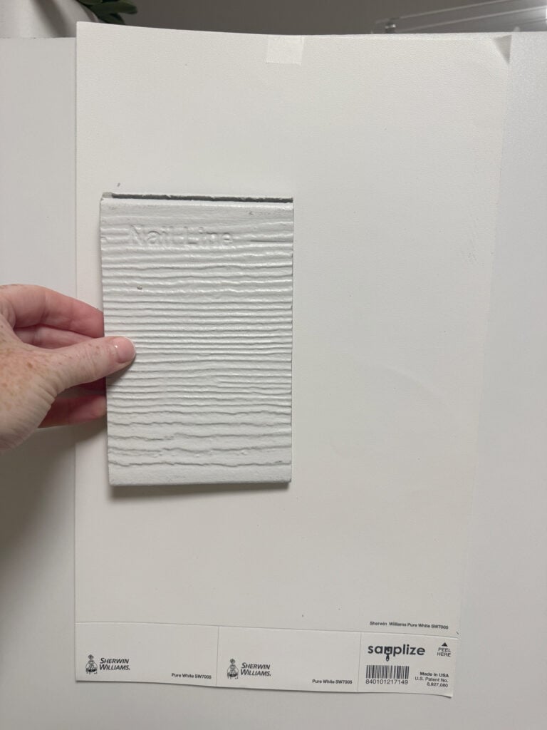 James hardie Arctic White compared to a warm white like Sherwin Williams PUre White - not a color match