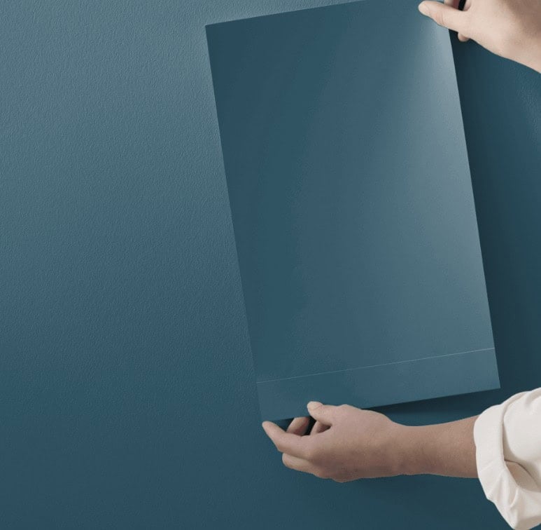 Samplize sample of Sherwin Williams Marea Baja, blue paint color
