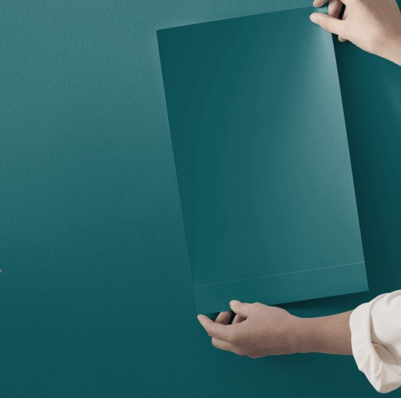 samplize galapagos turquoise green paint color