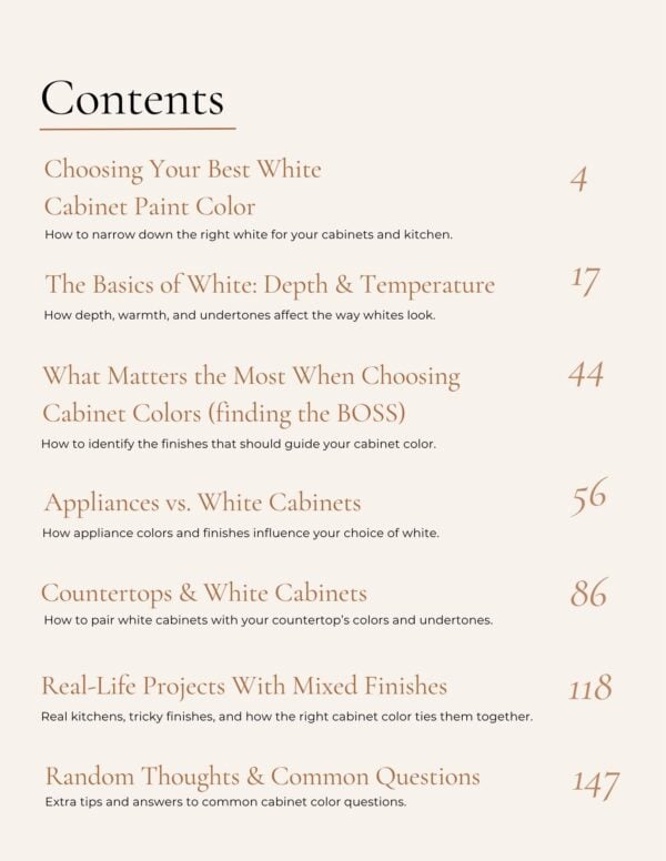 White Cabinets preview page White Cabinets preview page