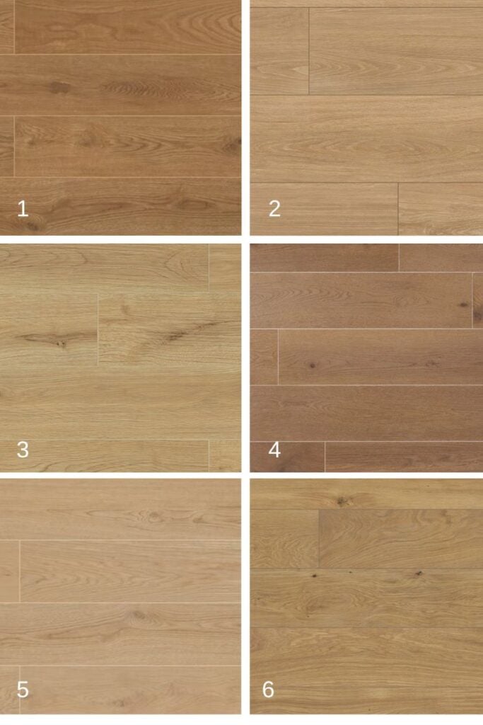 Wood look porcelain tile flooring to go with oak cabinets