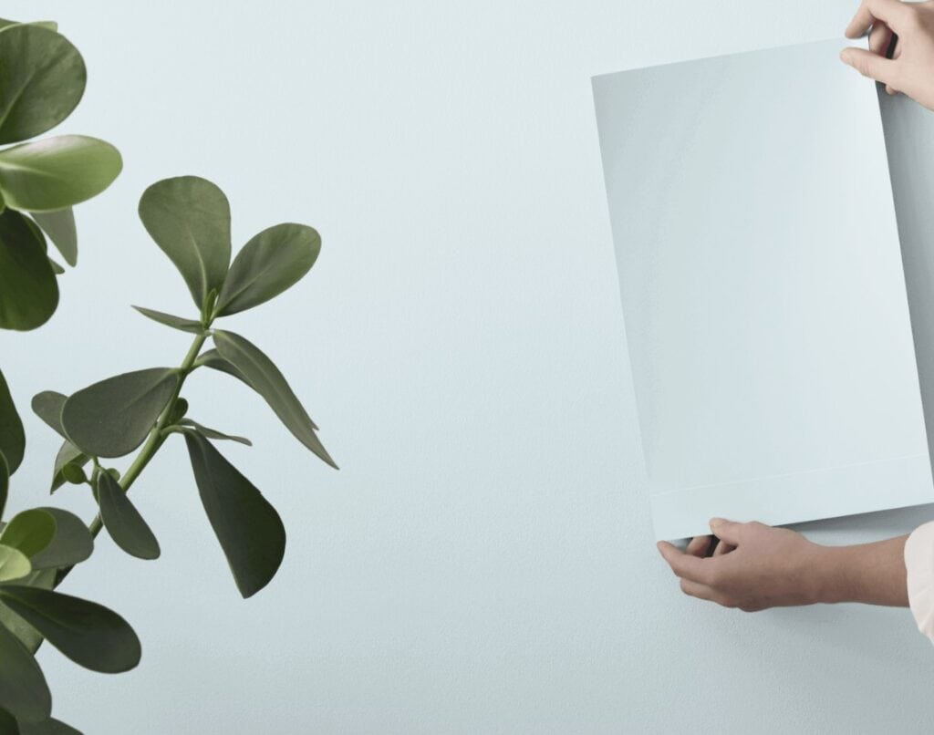 Benjamin Moore Iceberg peel and stick