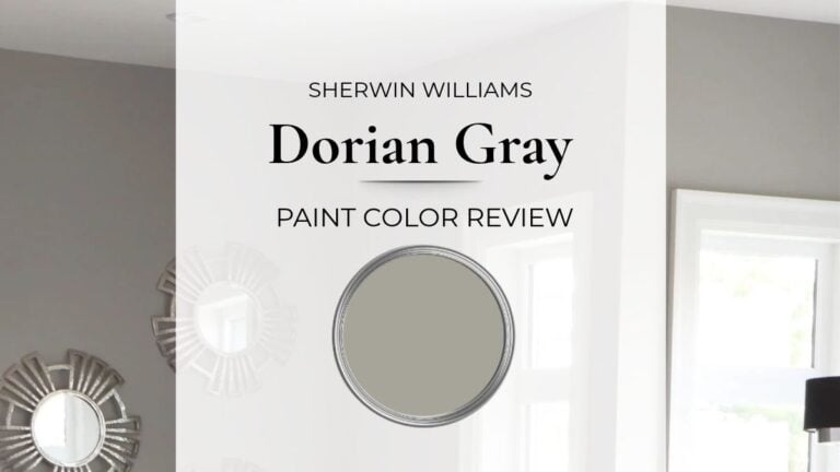 Sherwin Williamas Dorian Gray paint color review, real home images