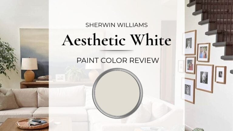 Sherwin Williams Aesthetic White paint color review with real home images