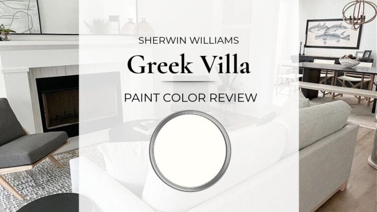 Sherwin Williams Greek Villa paint color review with real home images