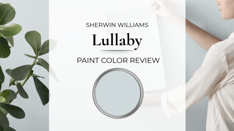 Sherwin Williams Lullaby paint color review with real home images