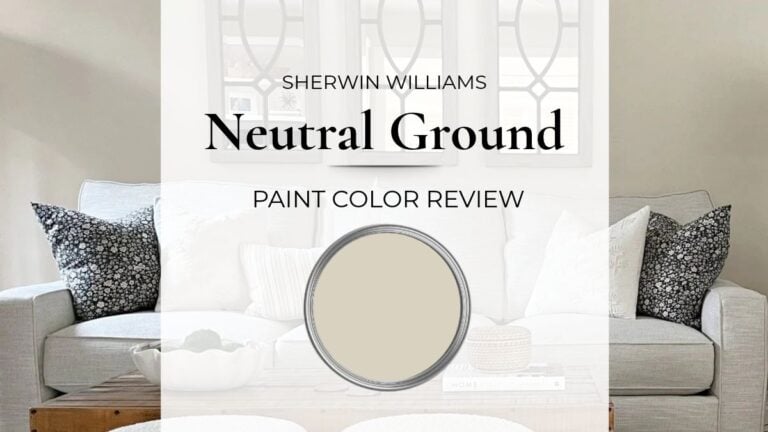 Sherwin Williams Neutral Ground paint color review with real home images