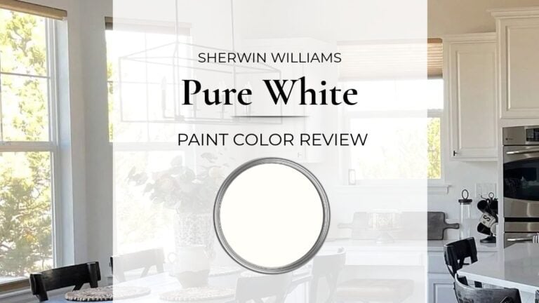 Sherwin Williams PUre White paint color review with real home images
