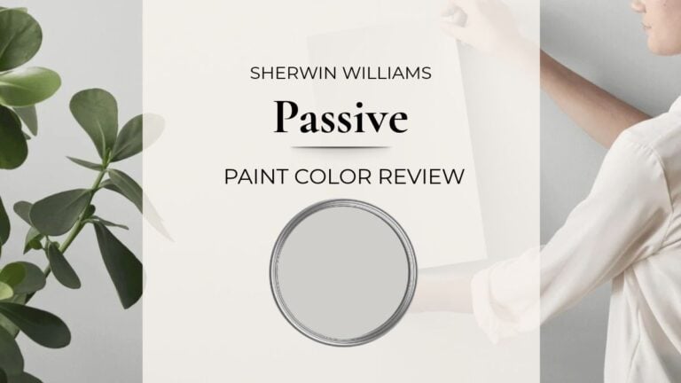 Sherwin Williams Passive paint color review with undertones, best white, and lrv