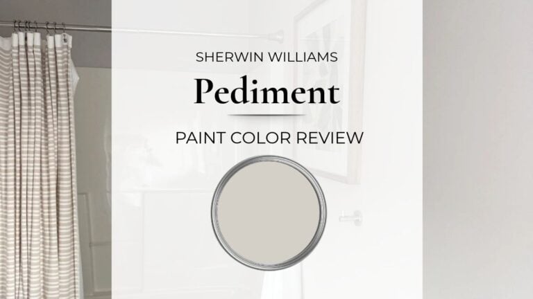 Sherwin Williams Pediment paint color review with real home images