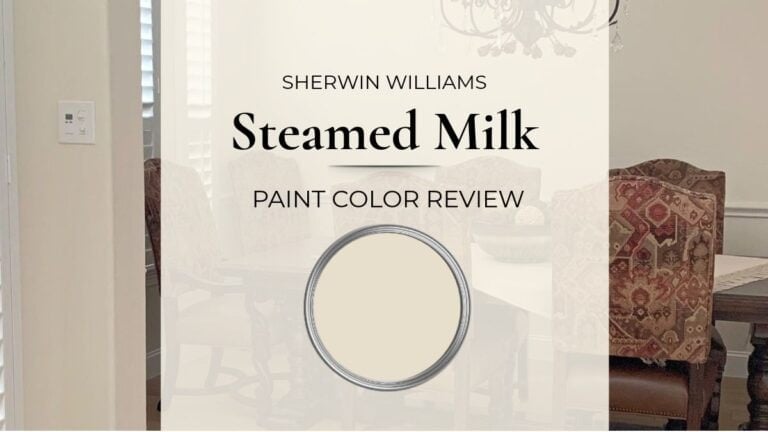 Sherwin Williams Steamed Milk paint color review with real home images